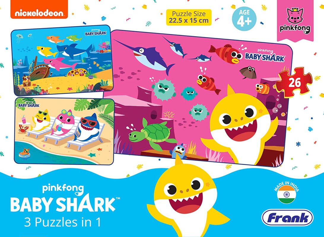 Frank Pinkfong Baby Shark 3 in 1 Puzzle 26 Pcs - StarAndDaisy