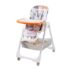 StarAndDaisy Galaxy Star Baby High Chair | Foldable Feeding Chair | Strong Dining Chair for baby with height adjustment | For 6 months to 4 years old (Orange | With Storage Basket)