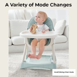 Adjustable High Chair for Babies with Detachable Food Trays