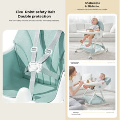 Easy-to-Clean Baby Feeding Seat with Removable Tray