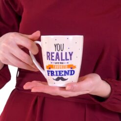 StarAndDaisy Coffee Mug Set of 2 - Dishwasher & Microwave Safe - Ceramic Bone China Cup to Gift to Best Friend