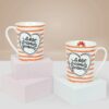 StarAndDaisy Coffee Mug Set of 2 - Dishwasher & Microwave Safe - Ceramic Bone China Cup to Gift to Best Friend - Ceramic Tea Coffee Milk Cups