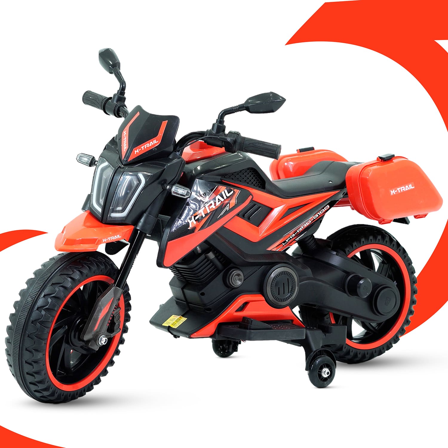 Electric Motor Bike Rechargeable Battery Operated Motorcycle -xtrail- Red