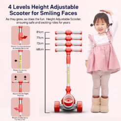 Kick on Scooter with 4 level of Hight Adjustment
