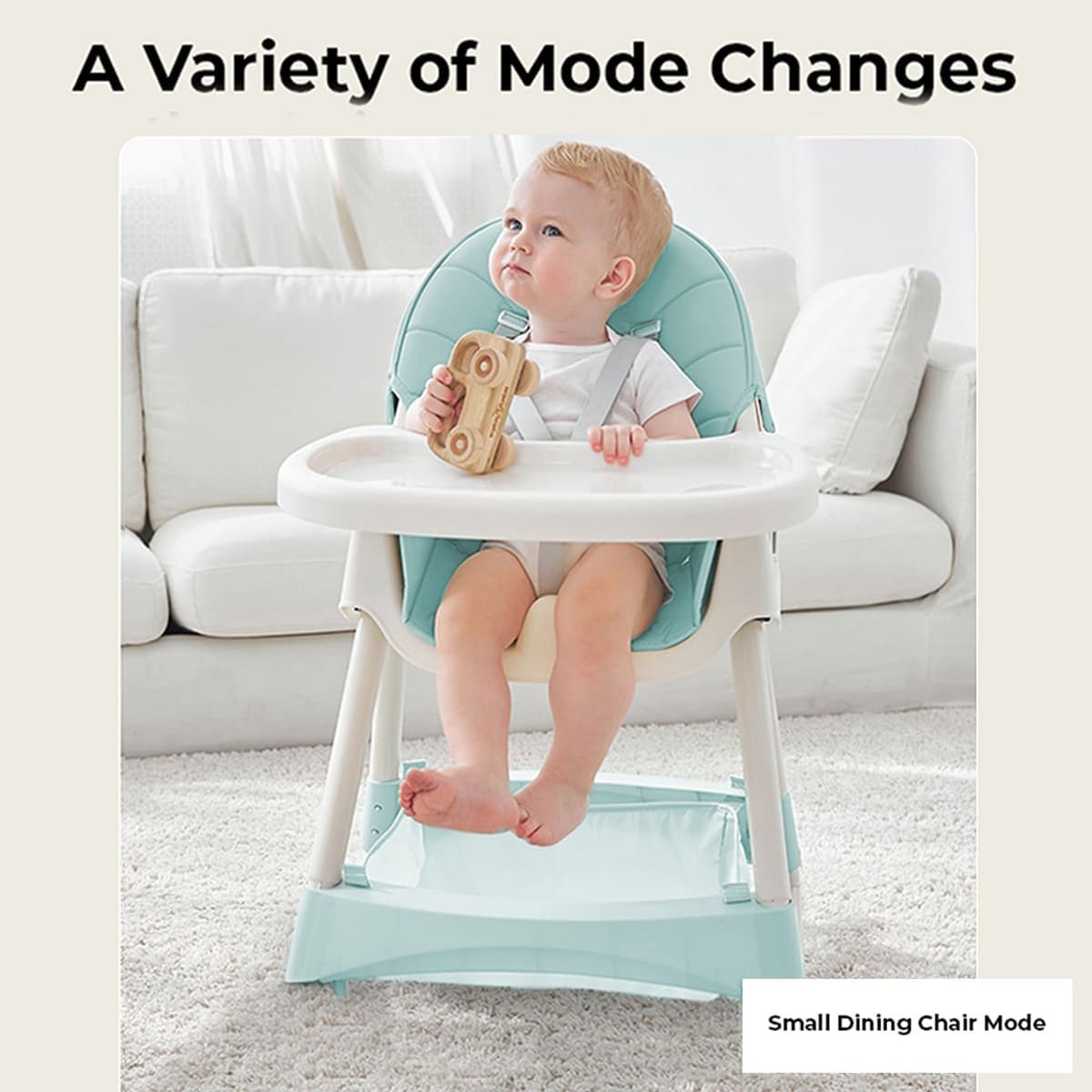 Adjustable Footrest Feature in Baby Feeding High Chair