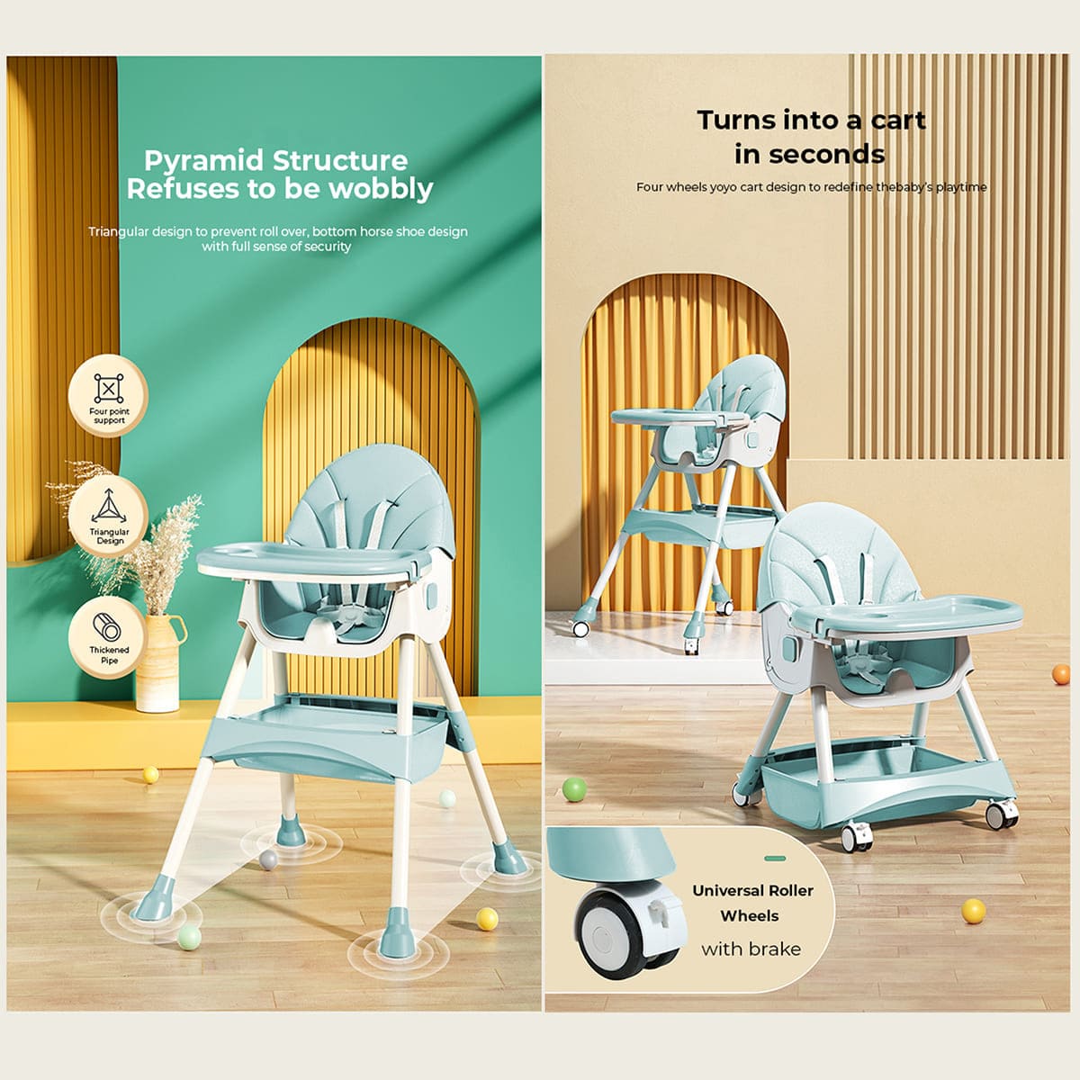 Baby Feeding Chair with Removable Tray