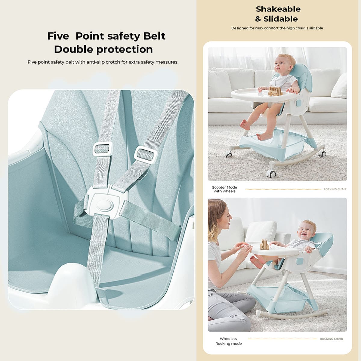Collapsible Feeding Chair for On-the-Go Parents
