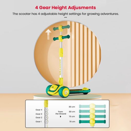4 gear height adjustment