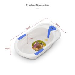 Foldable baby bathtub features