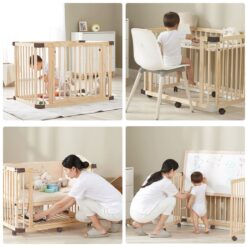 Wooden Cot Bed with Storage