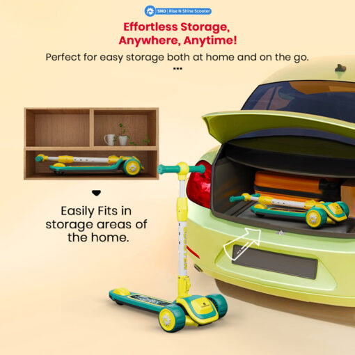effortless storage anywhere anytime kids scooter