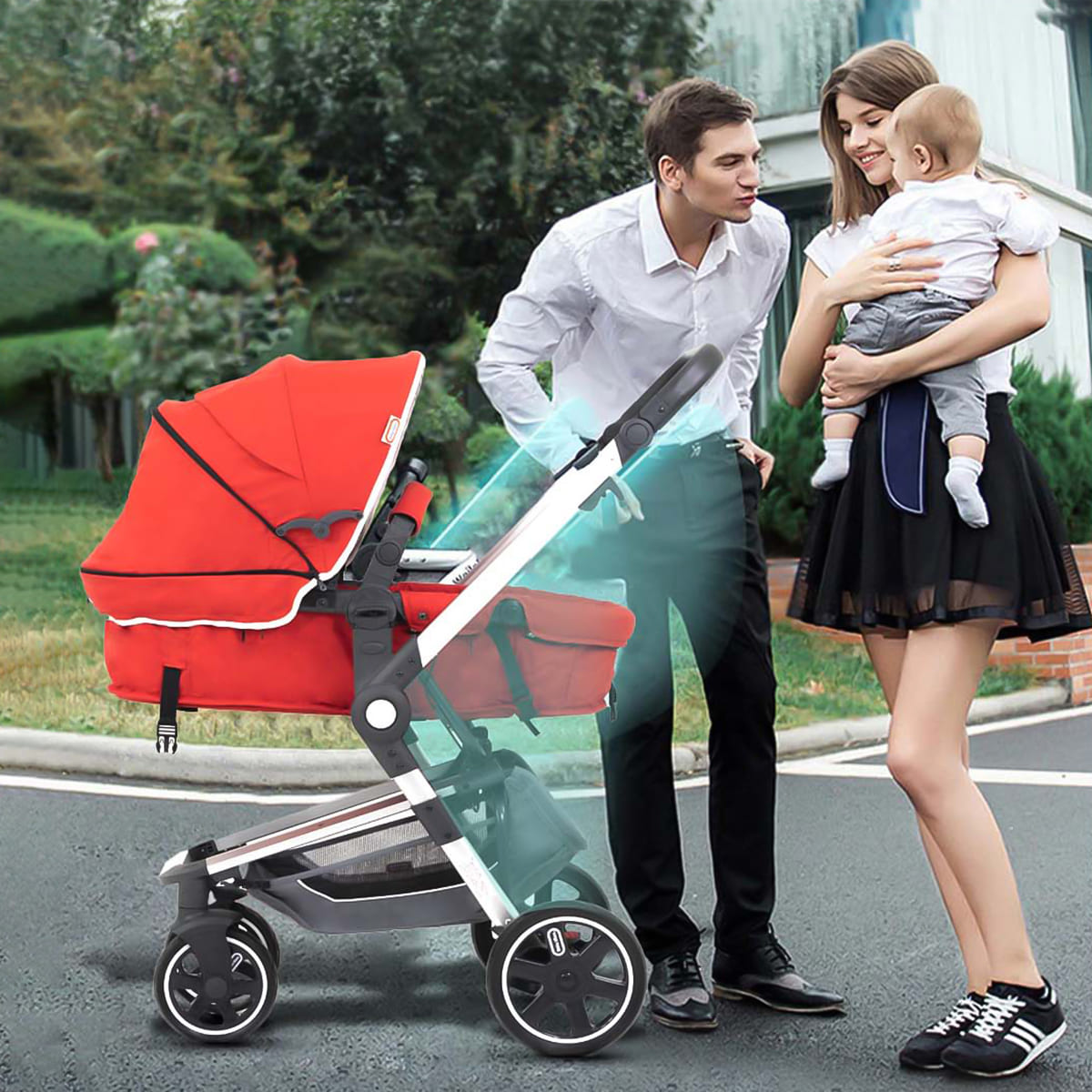 Foldable Baby Stroller for 0-5 Years - Convenient and Stylish Travel Companion