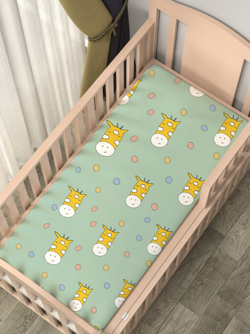 StarAndDaisy New Born Baby Soft Breathable Cotton Crib Sheet, Toddler Mattress Bed Sheets Set, Nursery Sheet for Standard Size Crib or Comfortable for Infants