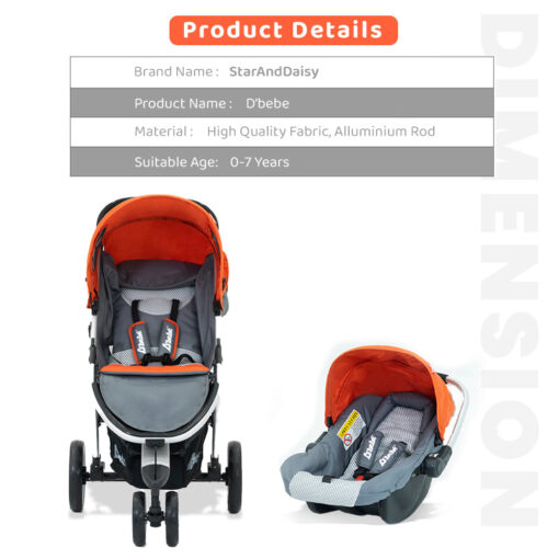 Baby Stroller with Car Seat for 0-5 Years - Safe and Comfortable Travel Solution