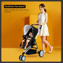 Foldable Pram - Convenient and Compact Baby Stroller