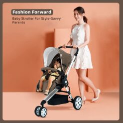 Colorful Baby Stroller for Ages 0 to 5 Years - Comfort and Style for Your Little One