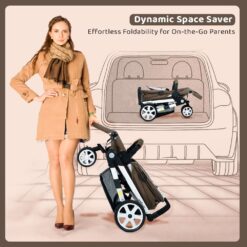 Cabin-Friendly Stroller: A compact and versatile travel stroller designed for easy portability and use in tight spaces.