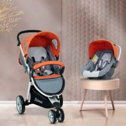 Convertible Baby Pram with Car Seat - A versatile and convenient travel solution for parents and infants.