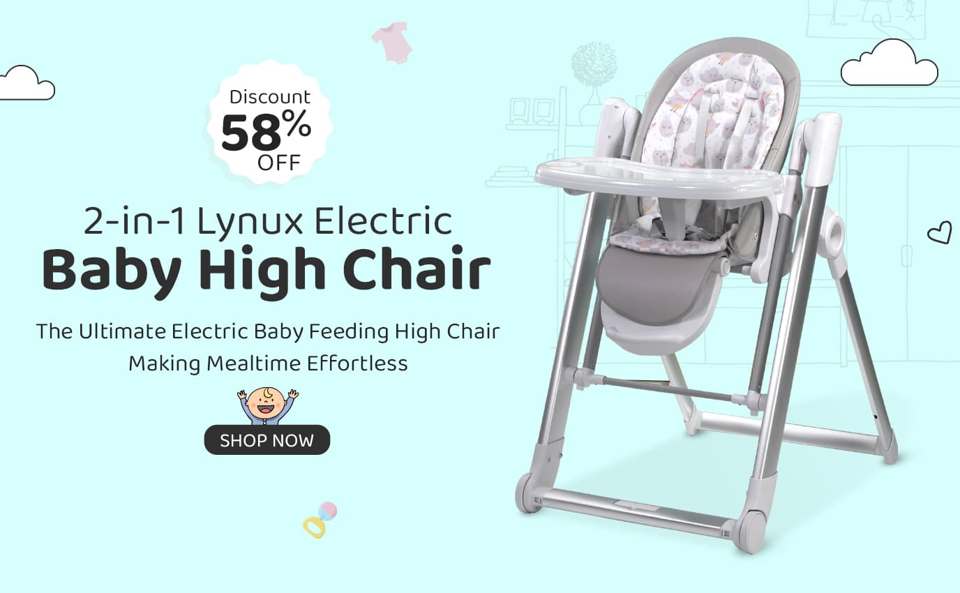 2-in-1 Lynux Electric Baby High Chair