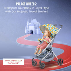 Premium Lightweight Baby Stroller for Travel - Foldable Stroller with Adjustable Backrest & Canopy
