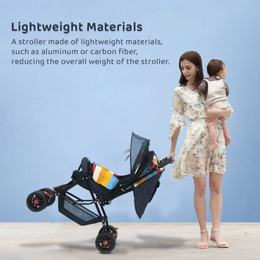 Adjustable Handle Bar baby stroller light weighted materials