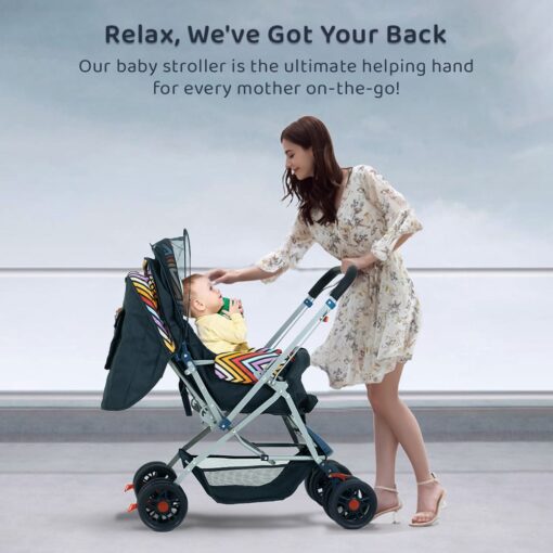 Basic Adjustable Handlebar Angle Vibrant Baby Stroller