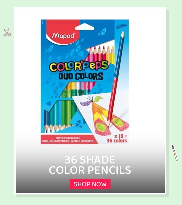 36 shades color pencils