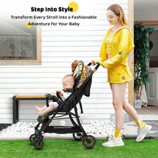 Baby stroller for airplane flight travel