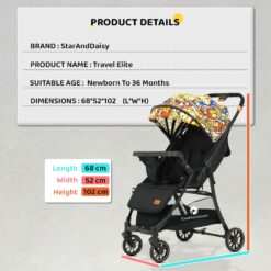 Baby Stroller 5-Point Safety Seat Belt
