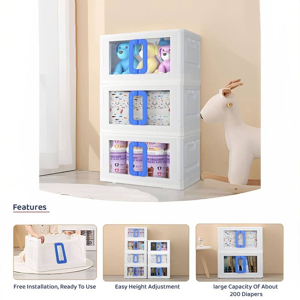 Easy Installation Multi-Layer Stackable Portable Storage Cabinet with