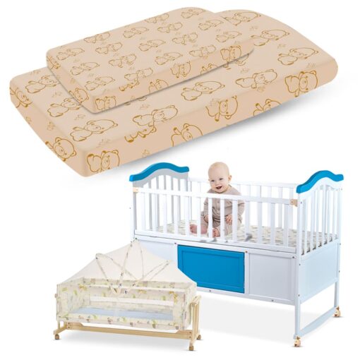Super Soft Baby Cot Mattress For Sweet Dream and Seyfert Wooden Crib Mattress With Washable Zipper Cover - StarAndDaisy