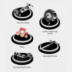 features of kick on kids scooter black