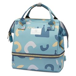 trendy-Diaper-Bag-Backpack-Multi-Utility-Baby-Changing-Bags-Large-Capacity-blue