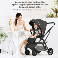 Luxury Baby Stroller Pram front view