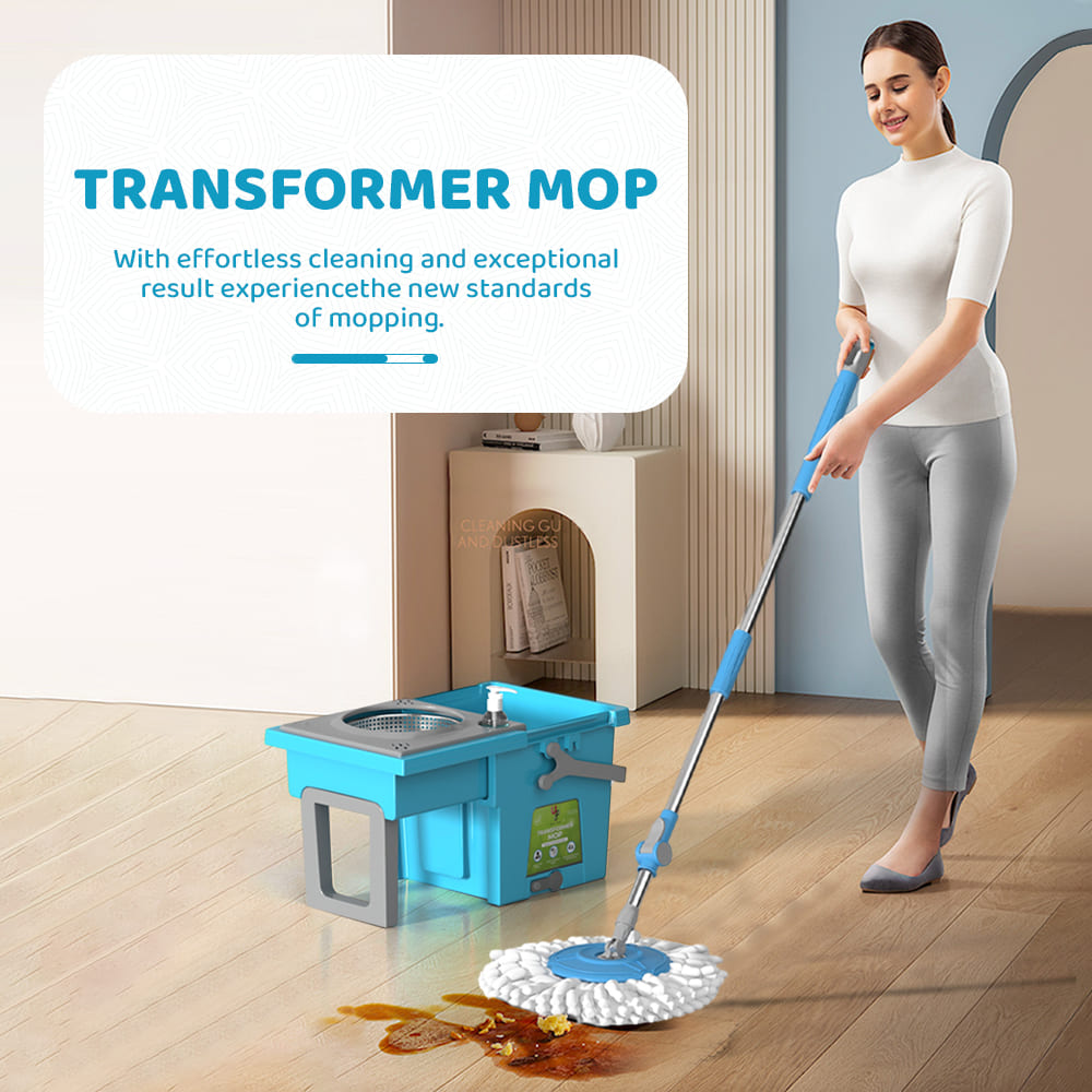 Spin Mop Tranformer-Blue-Grey