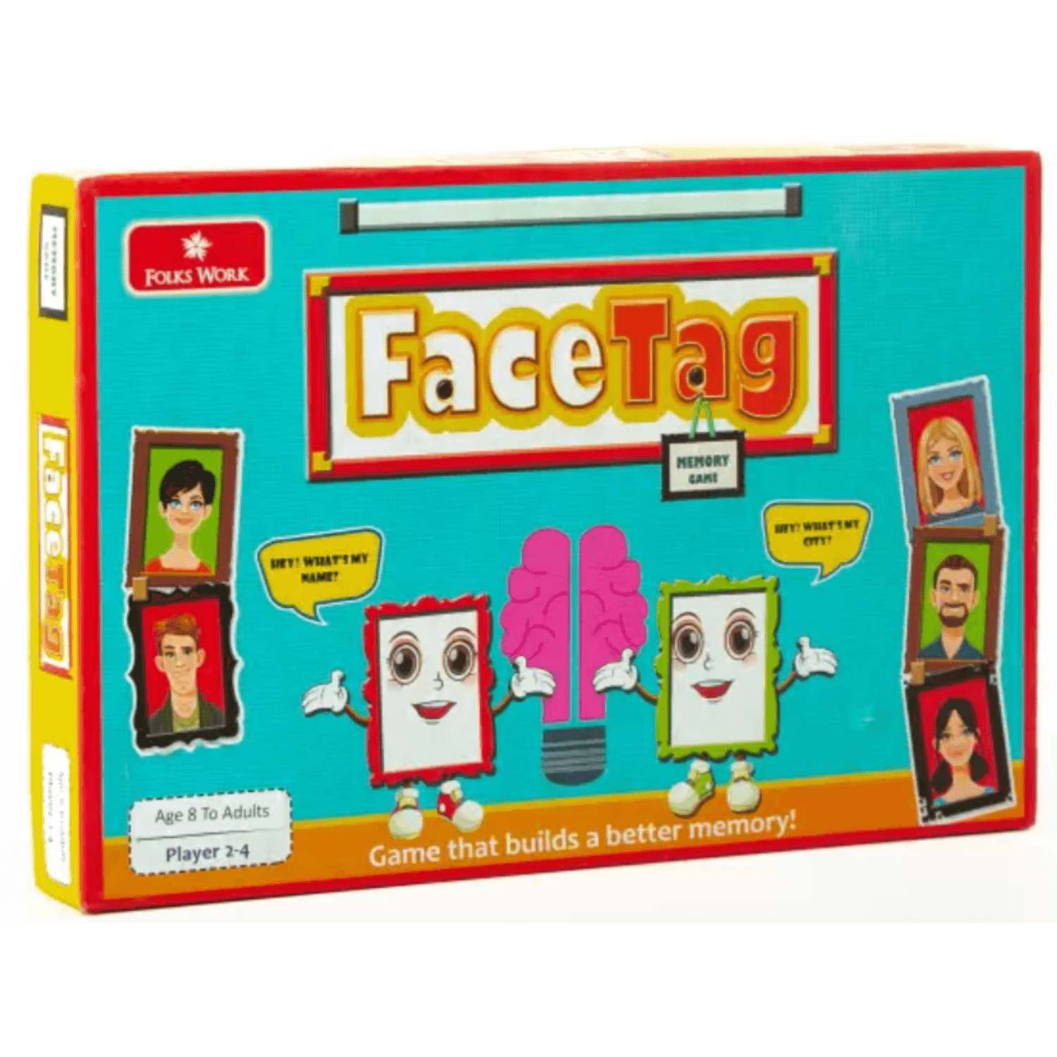 Face Tag Memory Game for Kids