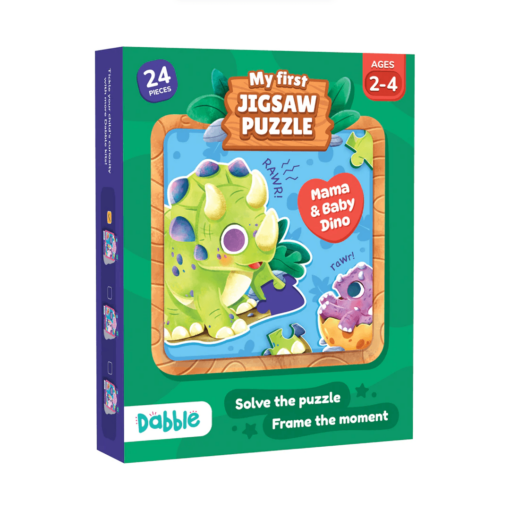 My First Jigsaw Puzzle Playshifu Dabble Mama & Baby Dino