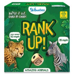 Skillmatics Rankup Amazing Animals Trump Card Game - Rank Up Animals for Family Fun Time, Gifts for Ages 7 Years and Up for Kids and Adults
