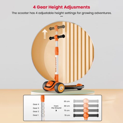 4 gear height adjustments