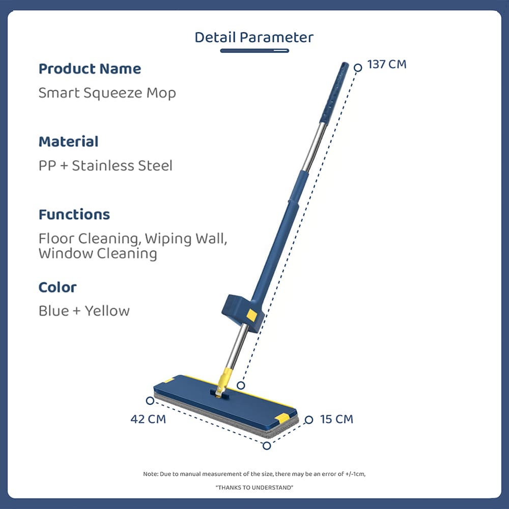 Squeeze Flat Mop for home Cleaning