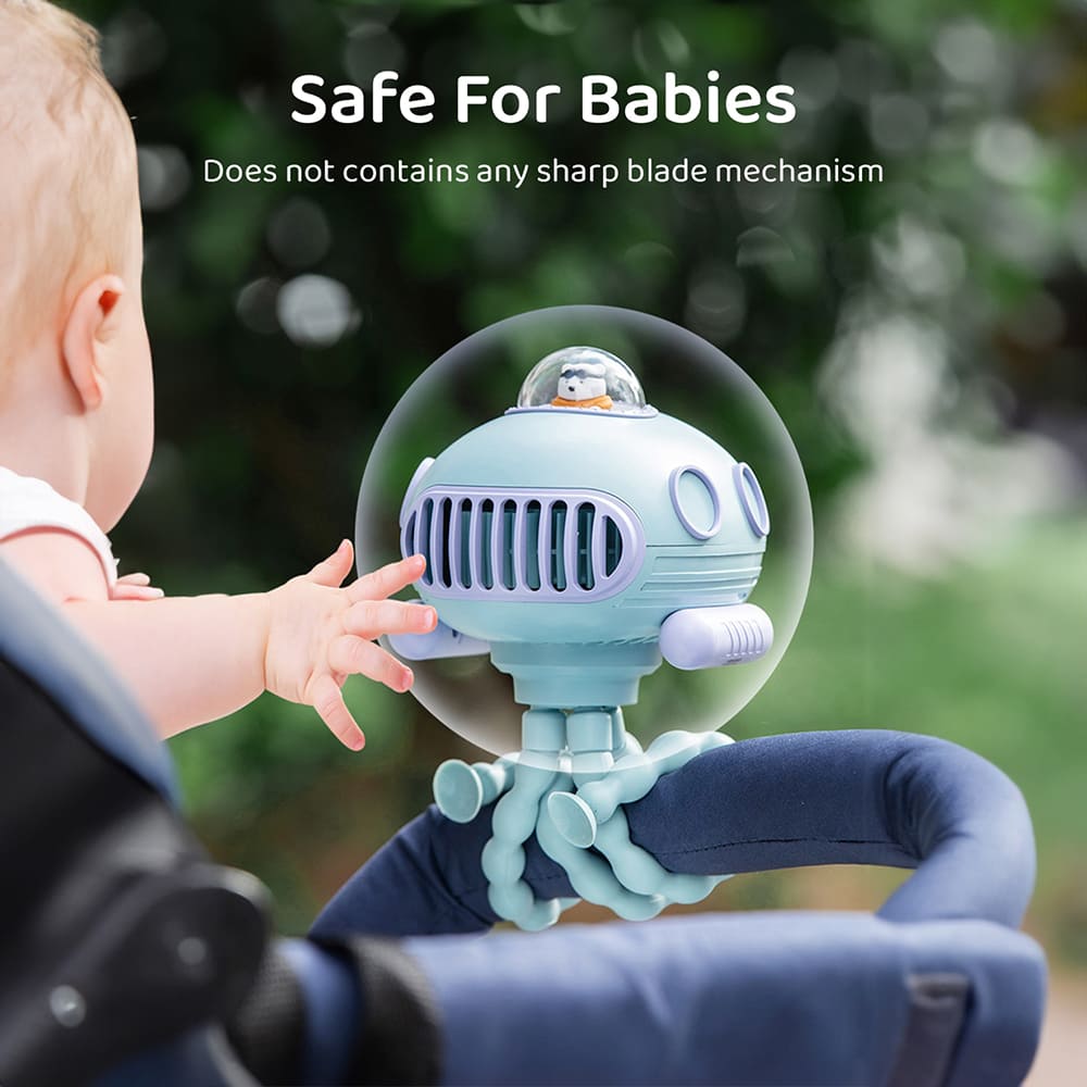 Battery-operated fan for Crib
