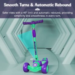 smooth turn automatic rebound kids scooter