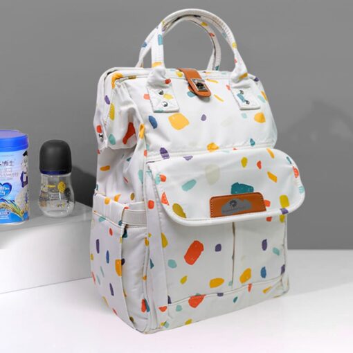 Trendy Backpack-Style Diaper Bag for New Mothers