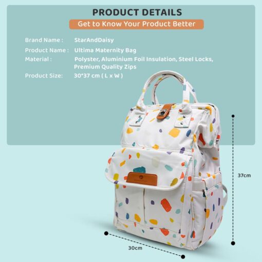 Moms and Baby Travel Bag with Multiple Compartments