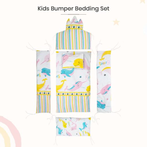 Soft and breathable Baby Bumper Set for crib safety