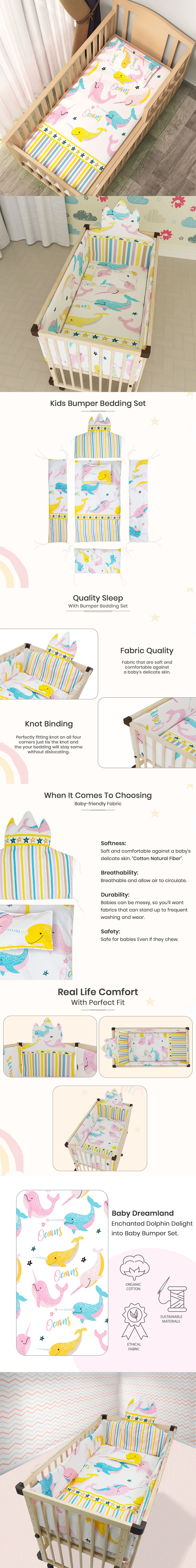 Bumper Set for Baby Wooden Cot