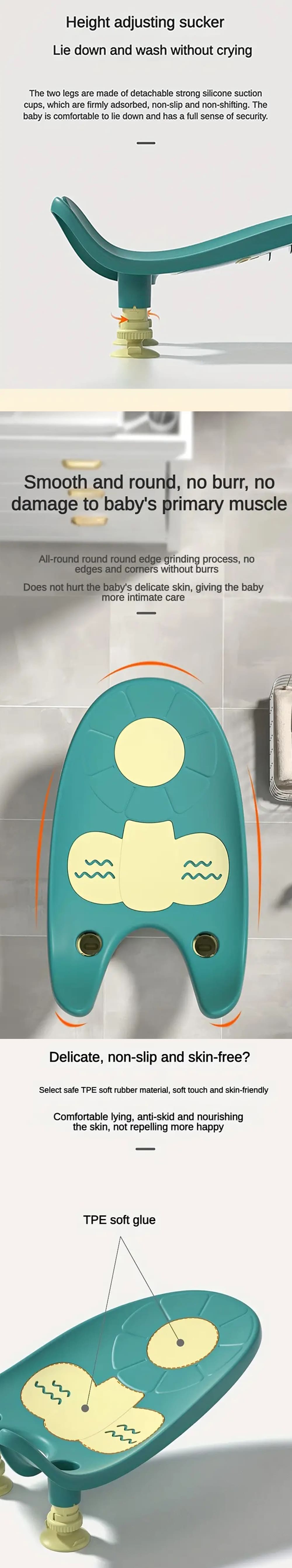 Baby Bath Support Seat with Anti Silp Design