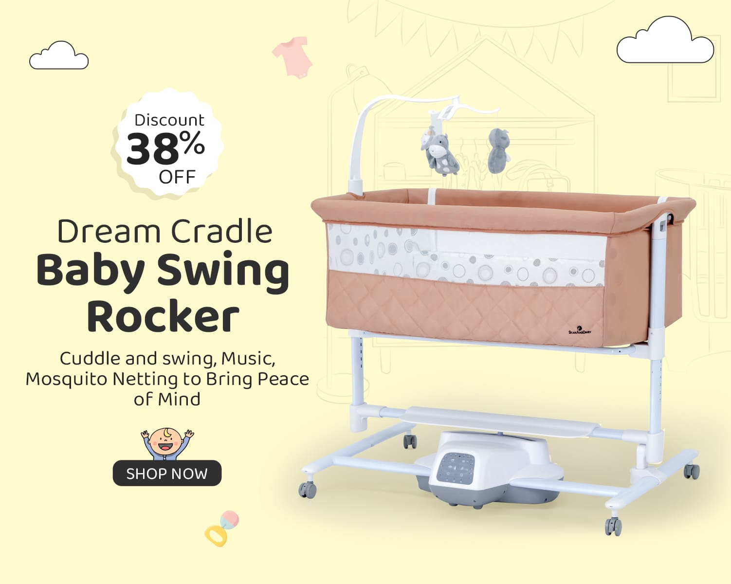 Dream Cradle Baby Swing Rocker