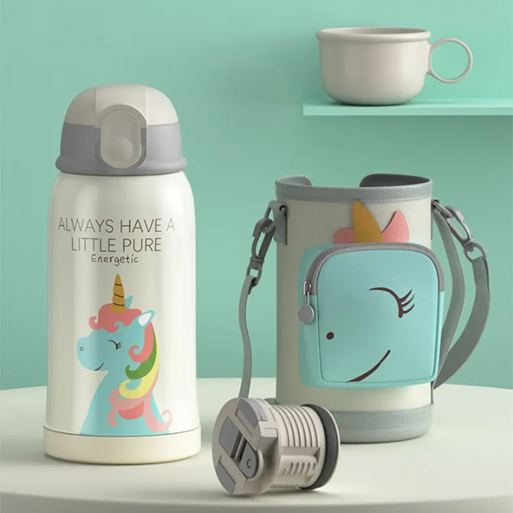 Diller's Stainless Steel Kids Thermos Bottle (350ml) - Helipcoter