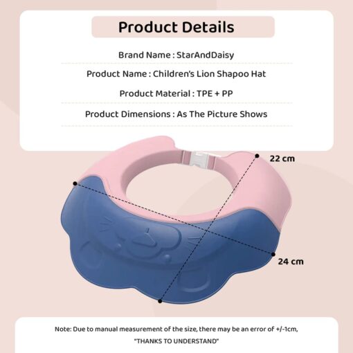Specification of Tear-free Bathing Hat Infants